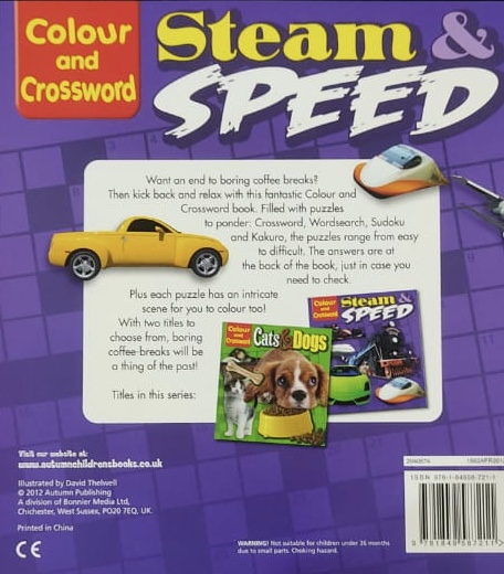 Steam and Speed colour and crossword - Image 2