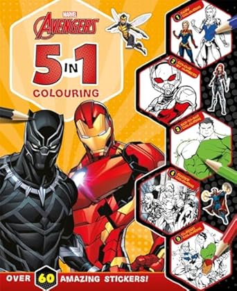 Marvel Avengers: 5 in 1 Colouring