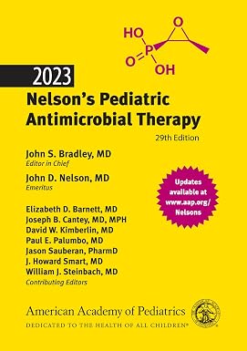 American Academy of Pediatrics 2023 Nelson's Antimicrobial Therapy