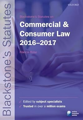 Commercial & Consumer Law 2016-2017