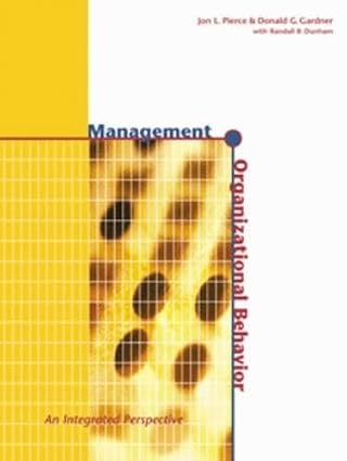 Management and Organizational Behavior With Infotrac