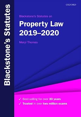 Property Law 2019-2020