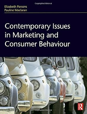Contemporary Issues in Marketing and Consumer Behaviour