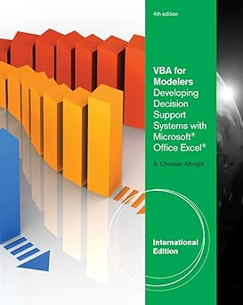 VBA for Modelers: Developing Decision Support Systems